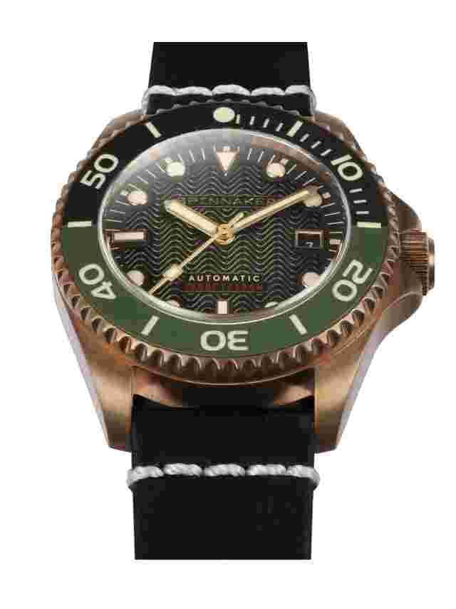 Spinnaker SP-5060-0B Mens Watch Tesei Bronze Swiss Automatic 40mm 30ATM