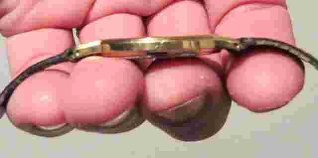 Vintage 1980’s Lassale Dress Watch Men 31mm Gold Dial 9550-6019 Original