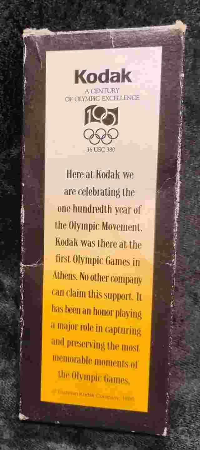 Kodak Olympic Official Sponsor Watch Leather Band Needs Battery Unisex