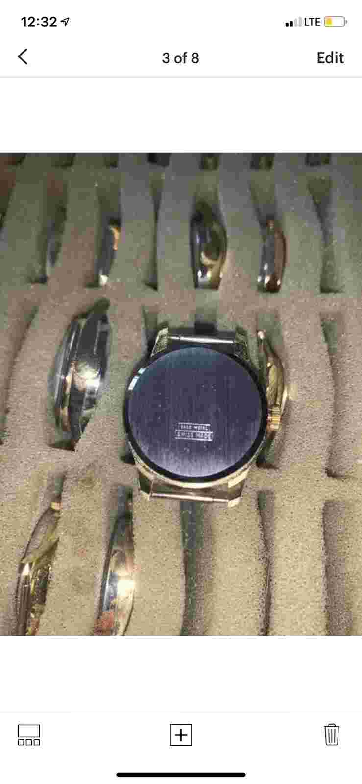 Mint Unused Lausanne Gold Leaf Vintage Ladies Wind Up Watch