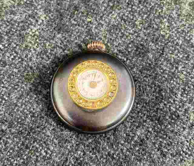 HIRSCH Swiss Rare Buttonhole Watch Neat Mini Design Antique Fashion Vtg