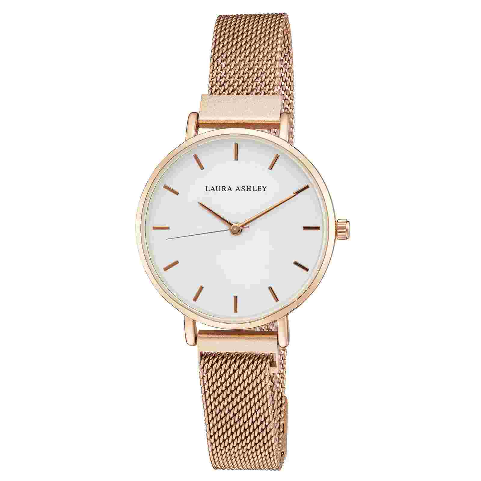 Laura Ashley Women's Sleek 33mm Mesh Magnet Bracelet Watch