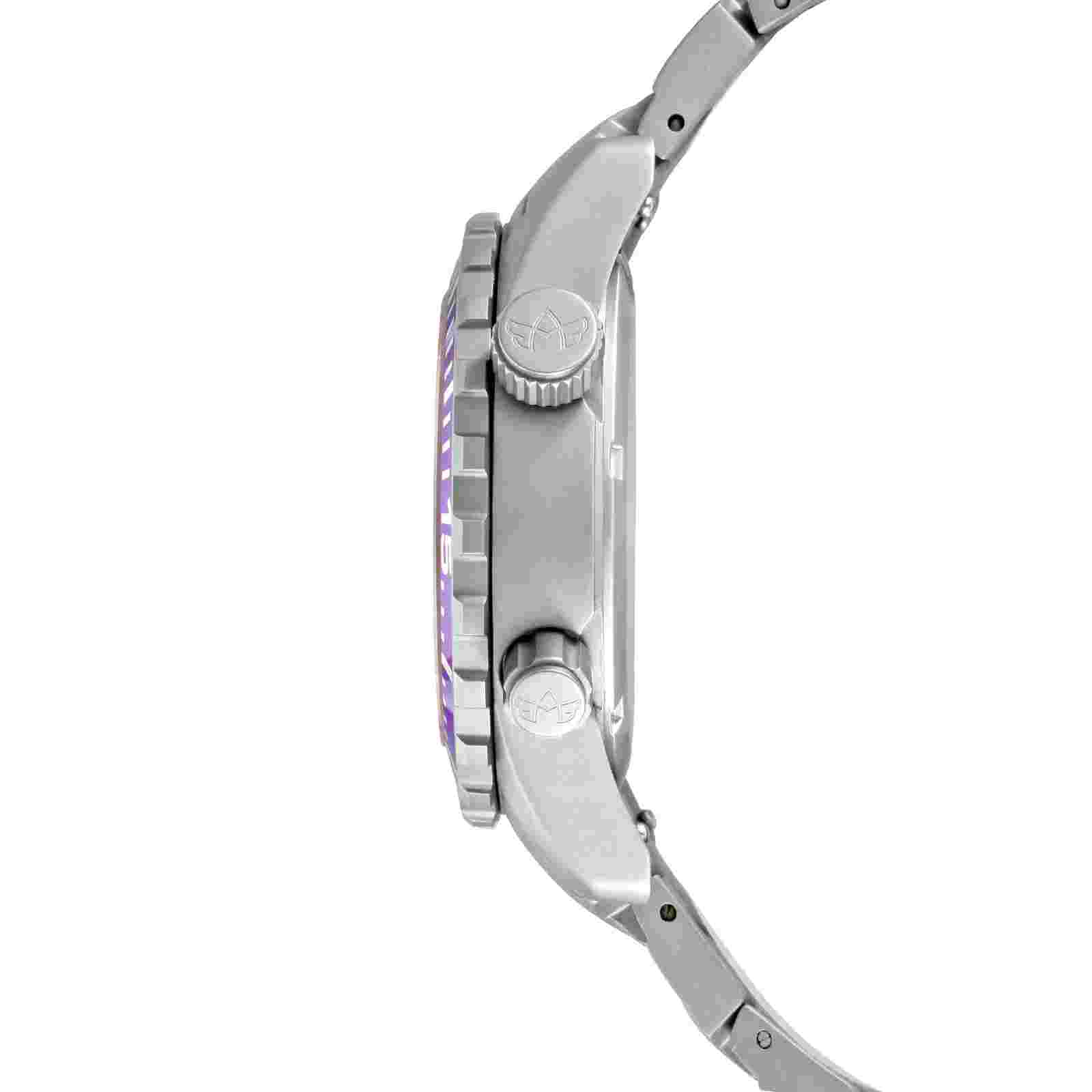 Abingdon Womens Marina Pacific Purple Automatic Diver's Multifunctional Titanium