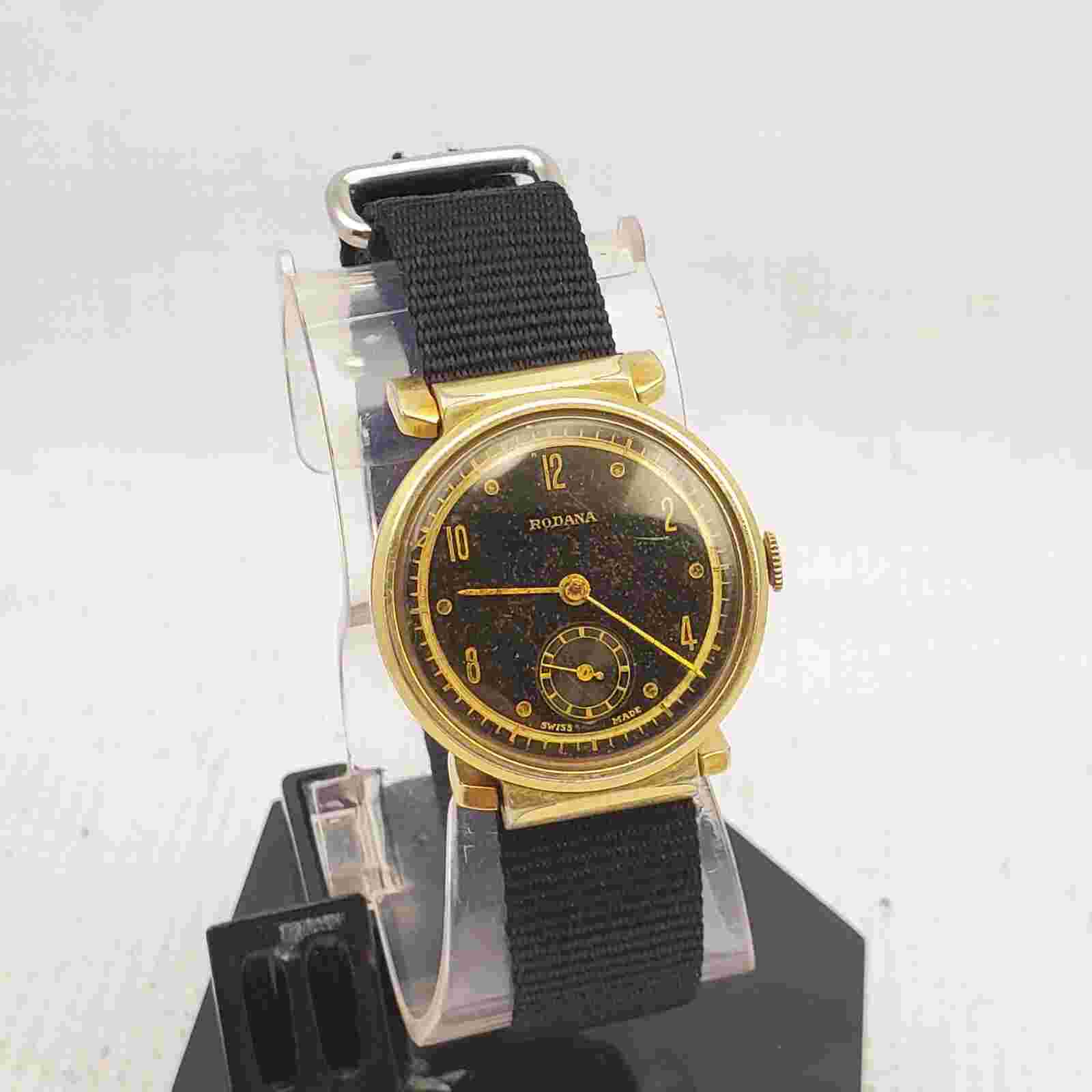 Rare Vintage RODANA SWISS MADE MECHANICAL HANDWIND MEN'S WATCH WORKING