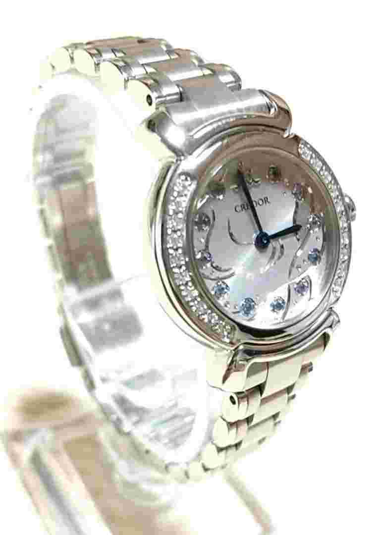 Credor Linearx Ladies Watch Gste805 1E70-0Dw0 Limited 80 Pieces Used From Japan