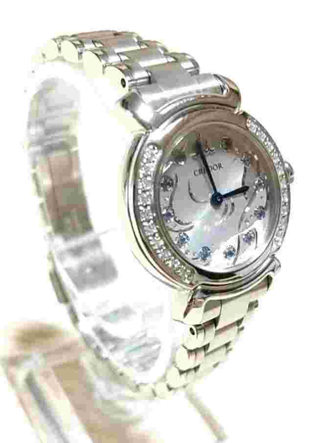 Credor Linearx Ladies Watch Gste805 1E70-0Dw0 Limited 80 Pieces Used From Japan