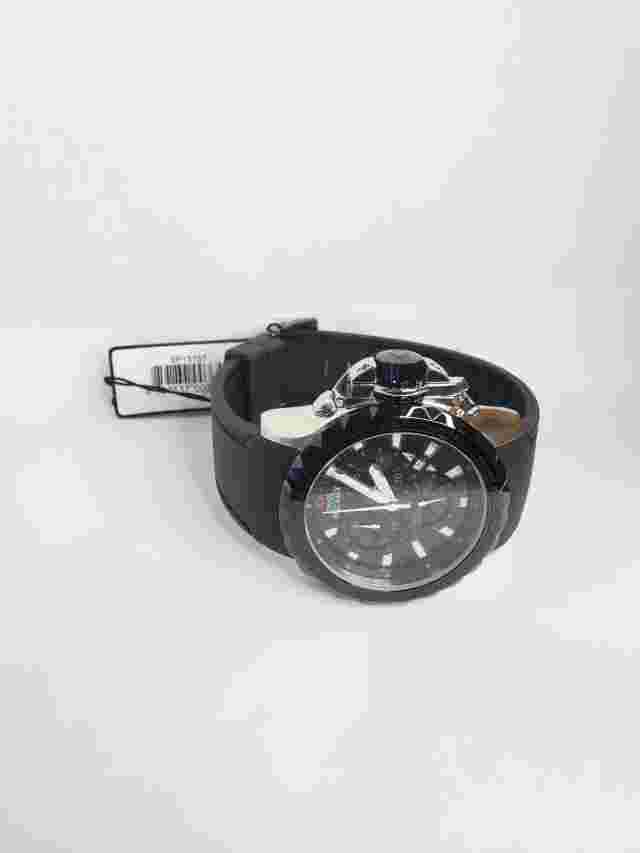 men watch, stainless steel, silicone black band, diver, free shipping
