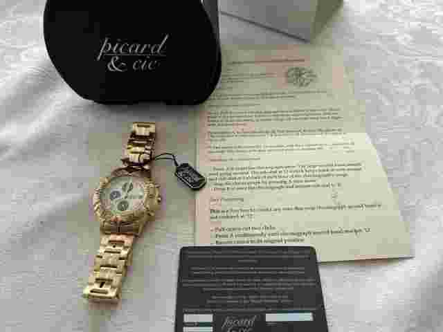 Picard & Cie Men's Wrist Watch NEW 334-656, Water Resistant 30 mm, all SS