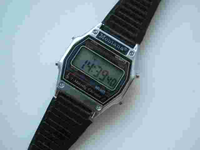 Vintage Wrist Watch Montana Quartz Digital 7 Melody Alarm  (64)