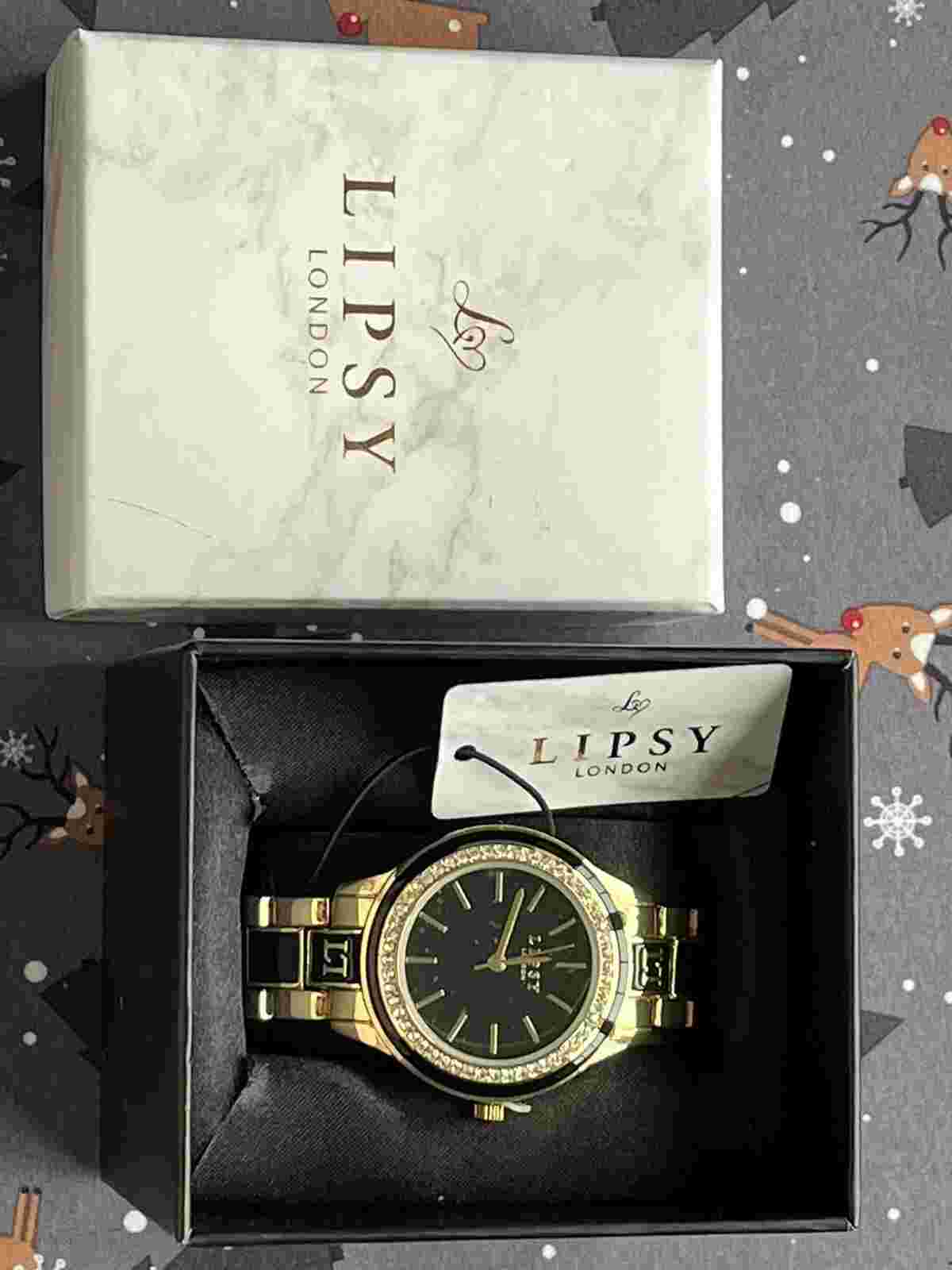 LIPSY LONDON Women's Rose Gold Tone Quartz Watch SLP007RGM