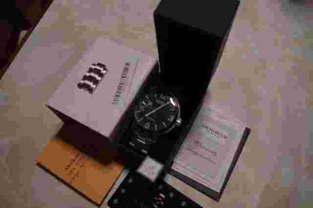 AKRIBOS AK496G Mechanical hand Winding Military Watch