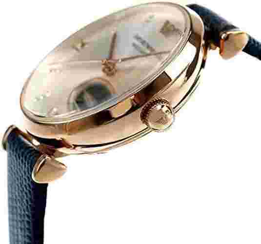 Emporio Armani Gianni T-bar Open Heart Silver Dial AR60020 Women's Watch