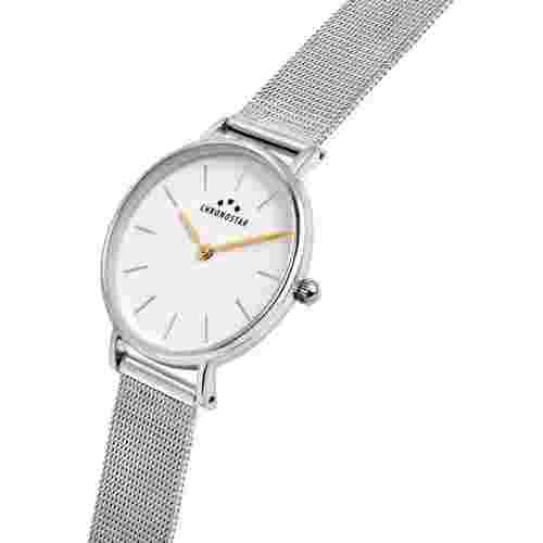 Chronostar Women's Preppy Steel/White Watch - 32 mm R3753252525