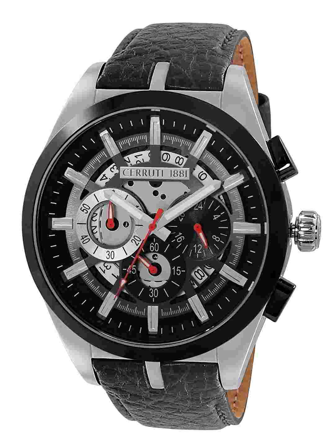 Cerruti Veliero Chronograph Leather Band Men's Watch - CRA28302