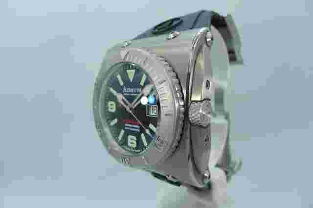 AZIMUTH XTREME-1 DEEP DIVER SWISS MADE TITANIUM 45MM 2000M COMPLETE SET