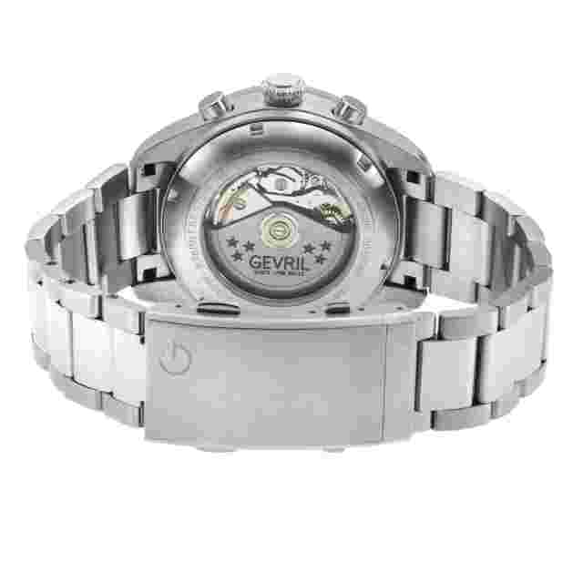 Gevril Men's 48620B Yorkville Chrono Swiss Automatic ETA 7750 Divers Steel Watch