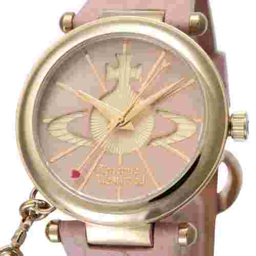 Vivienne Westwood watch Orb Silver Pink Leather Quartz VV006PKPK Ladies