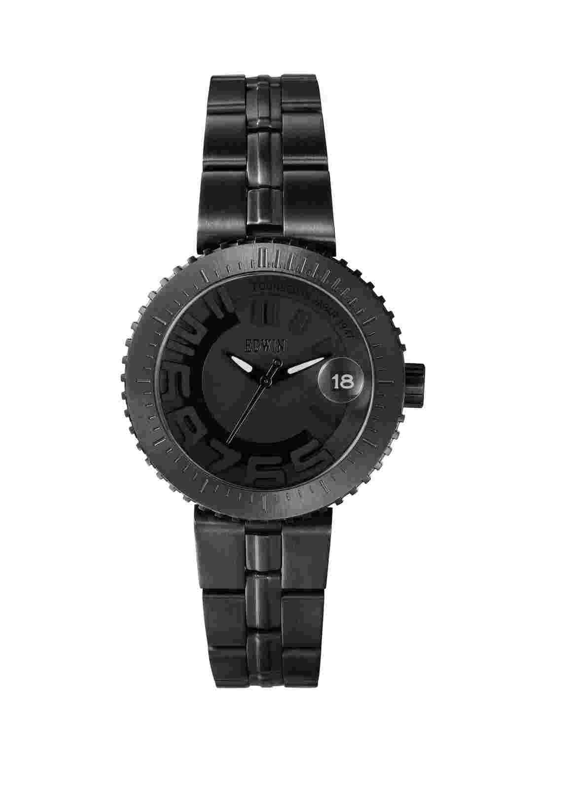 Edwin BONDED Women's 3 Hand-Date Watch, Stainless Steel Case with Stainless