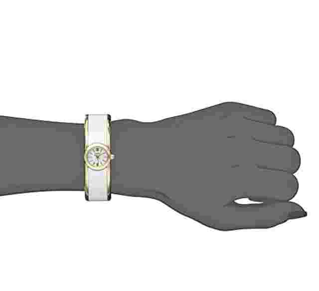 NEW Caravelle by Bulova Dress Analog White Dial Women's Bangle Watch - 44L141