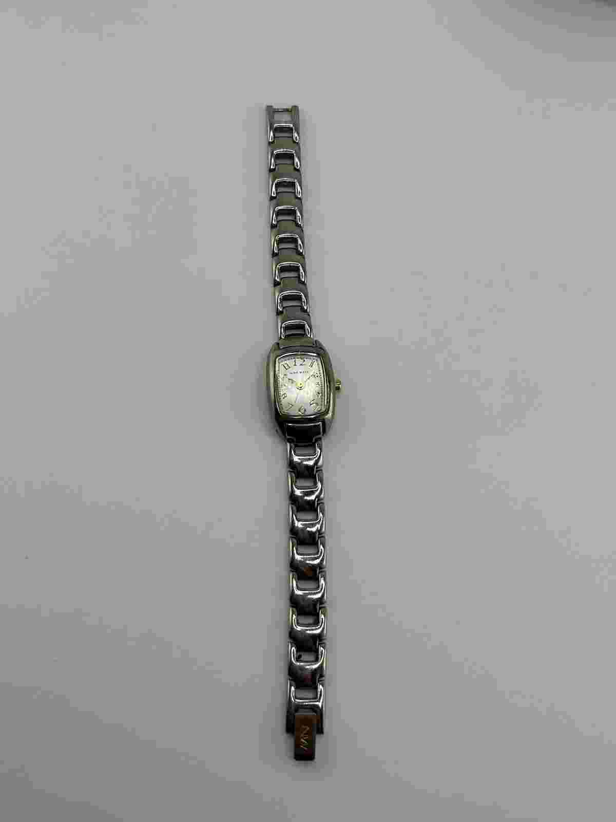 Nine West Slim Rectangular Case Watch