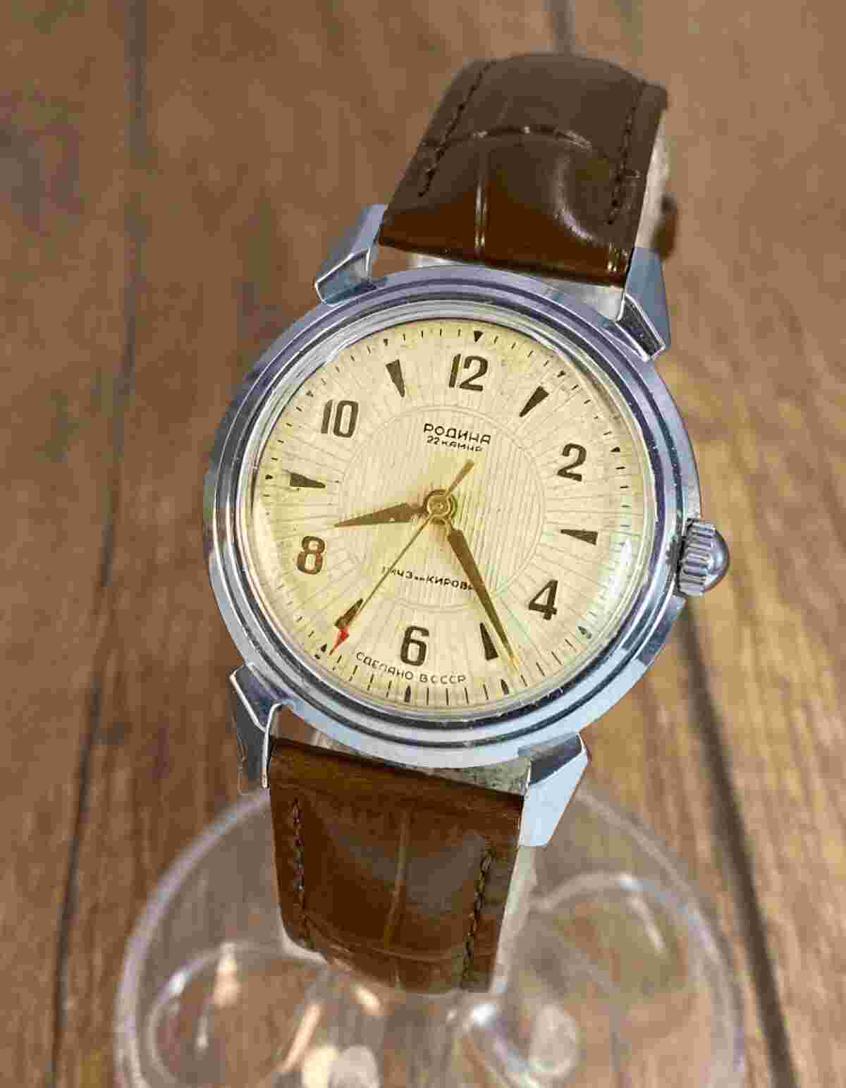 Rodina 1 MChZ Kirova Automatic 22j vintage  Soviet Era mens watch USSR