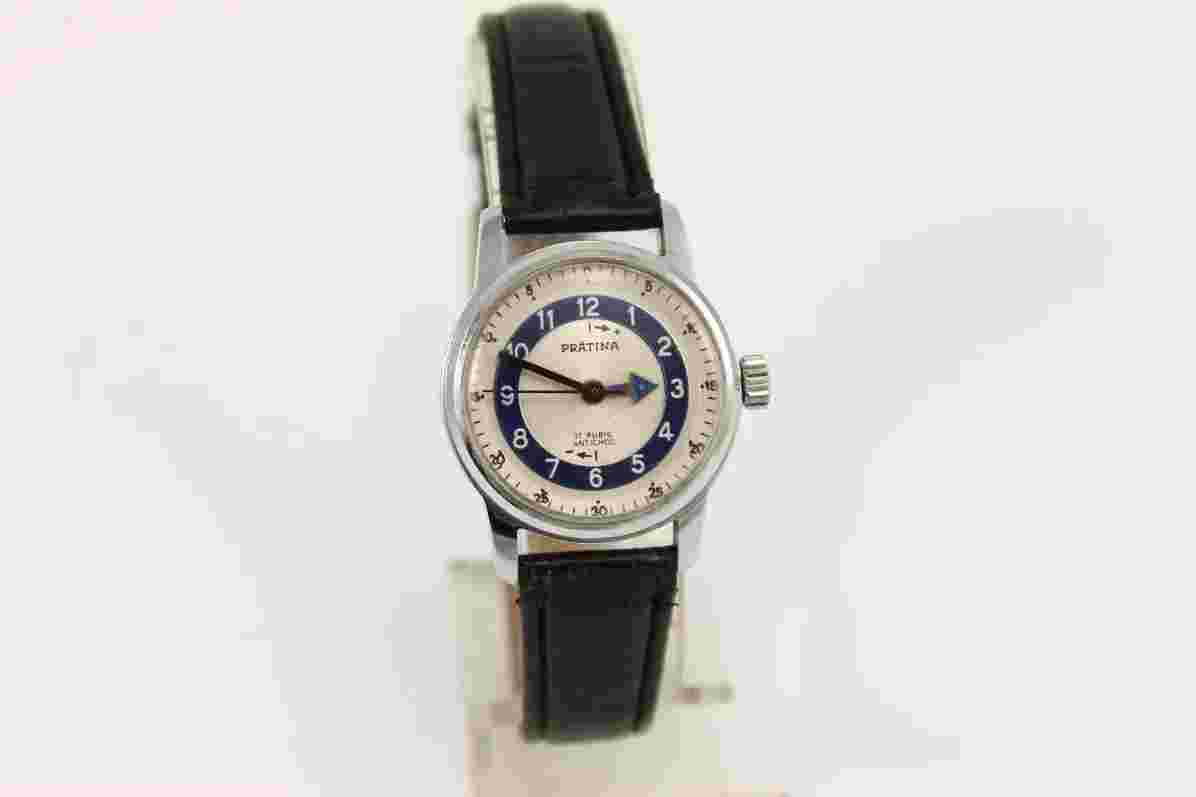 Vintage Swiss Prätina 17 Jewels Antichoc Ladies Wrist Watch 1960's