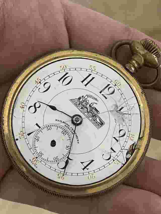 Hirsch Railroad Trainsmen's Special 17 Jewels Pocket Watch w/ Gold Fill Case