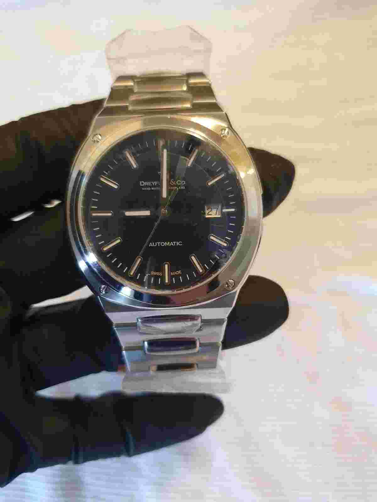 Dreyfuss & Co Dgb00154/04 Automatic 1953 Black Stainless Steel Men's Watch Swiss