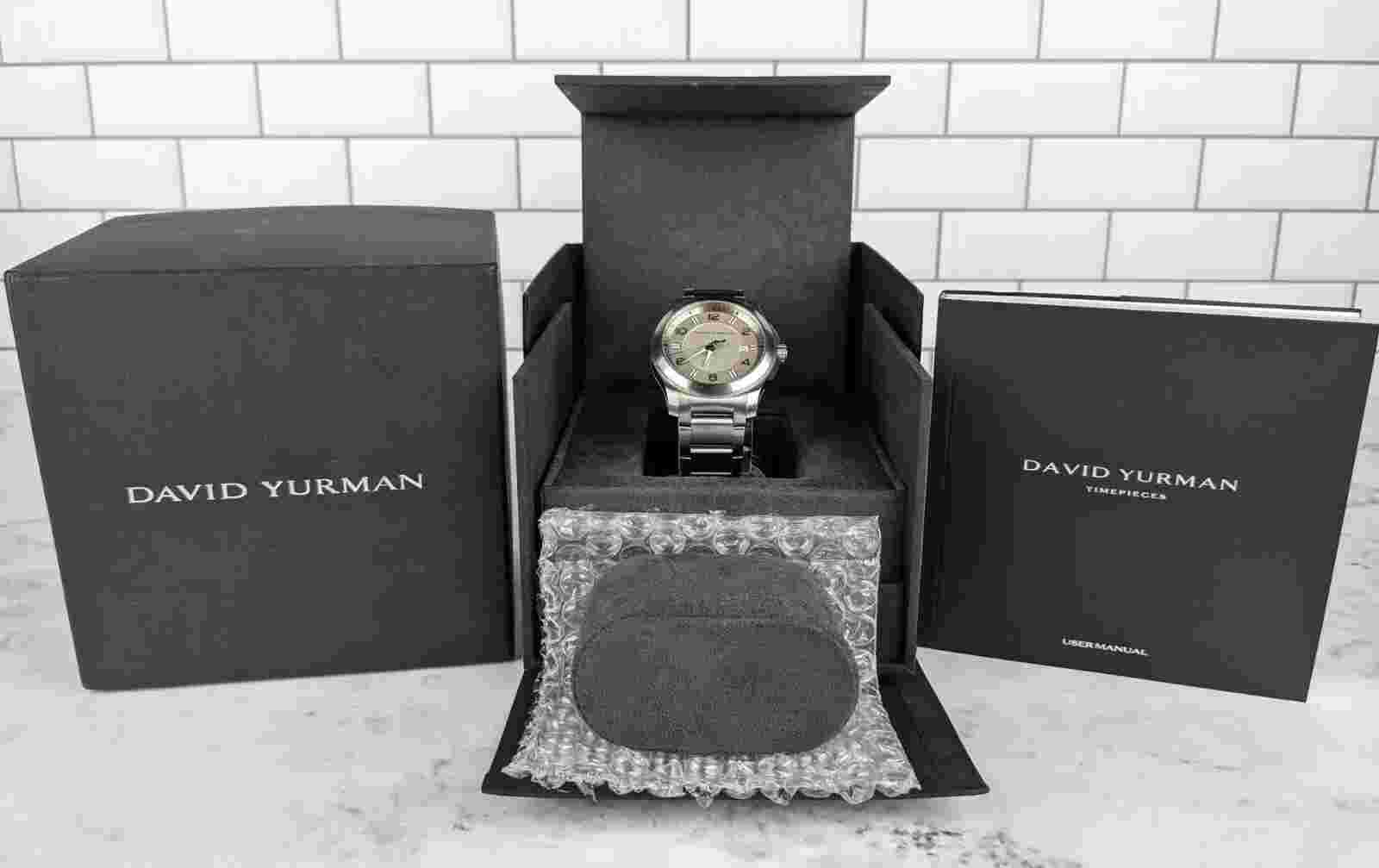 $4,700 David Yurman Revolution 43.5 mm Stainless Steel Automatic Watch RARE