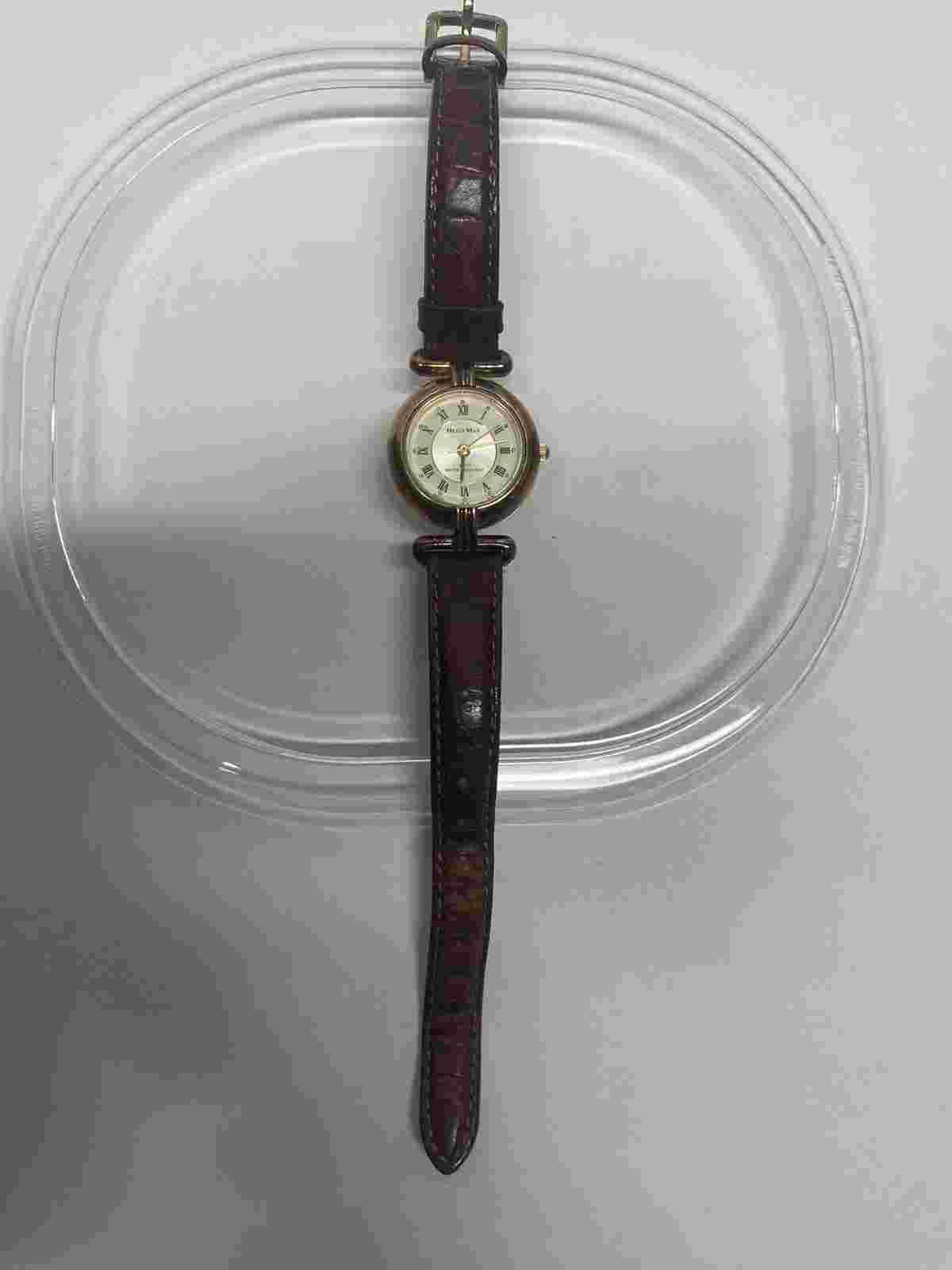 Hugo Max Authentic Eurodrsign 18k Gold Played Water/Shock Resistant Japan Works