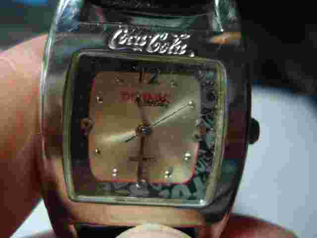 RARE VINTAGE COCA-COLA ADVERTISING "DRINK COCA-COLA" WATCH NEW BATTERY