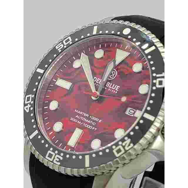 Deep Blue Red Abalone Master 1k Automatic 44mm Diver