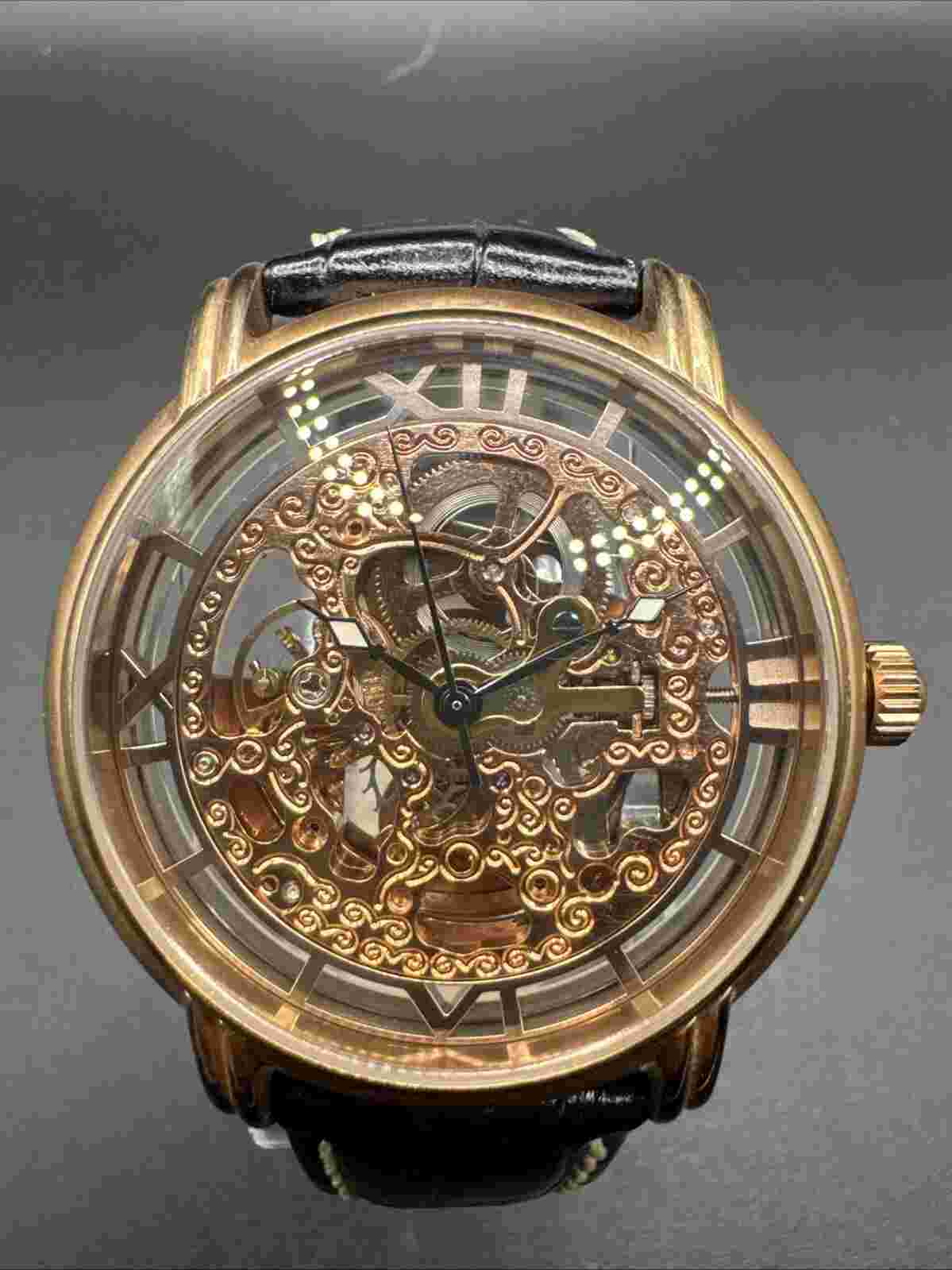 Wohler Automatic Skeleton Men's Watch Gorgeous Condition and Running St Steel