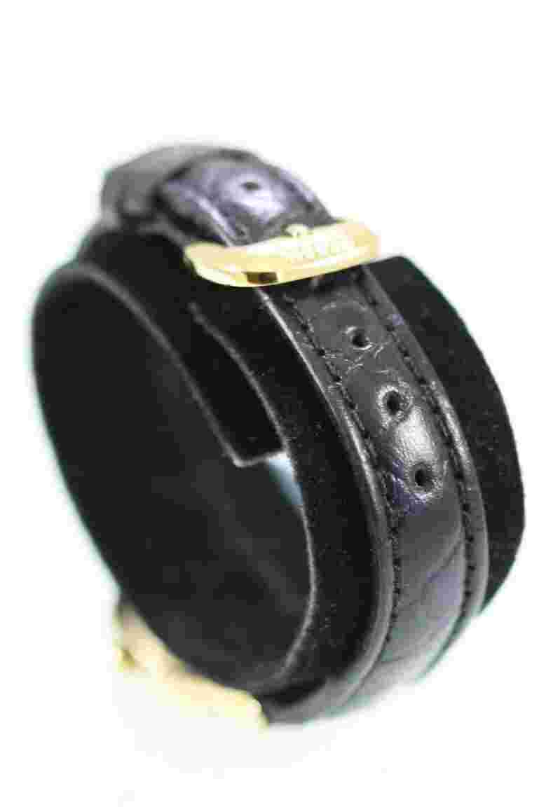 LA Express Watch Women Stainless Steel Gold Leather Black Water Res White Quartz