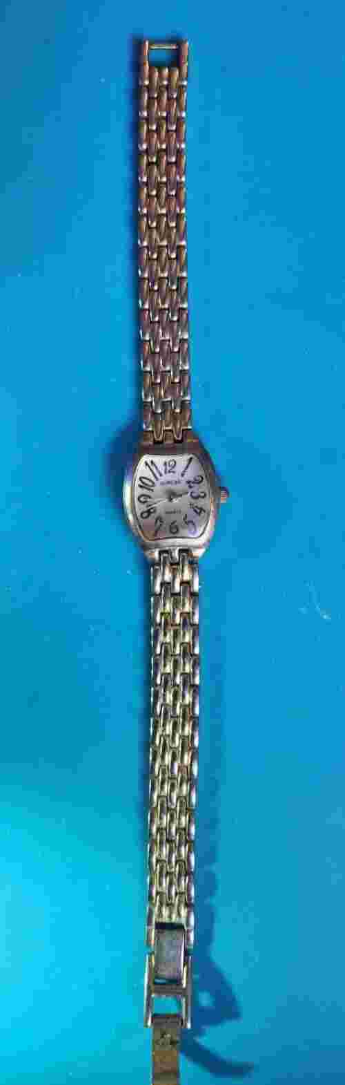CLASSIC Watch-It Silver Tone, tank style Ladies Watch