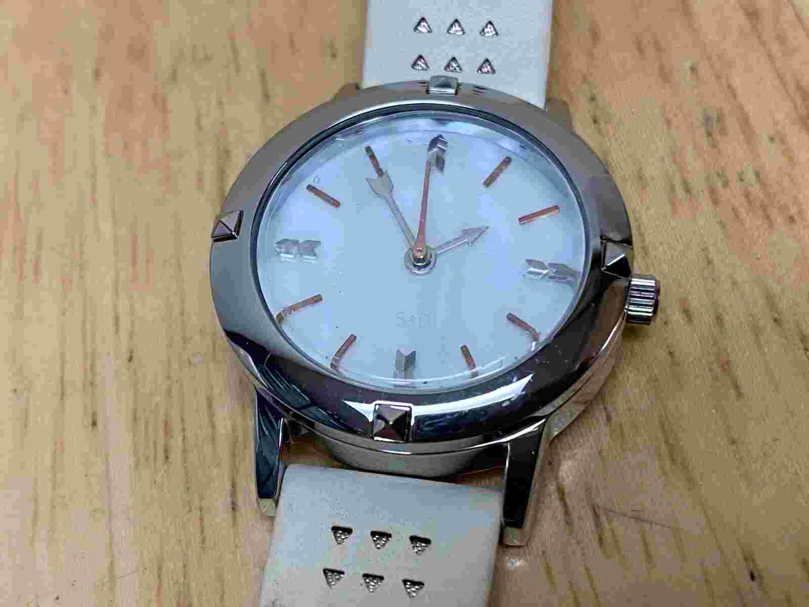 Unused Stella & Dot Lady Silver Japan Movt Analog Quartz Watch Hours~New Battery