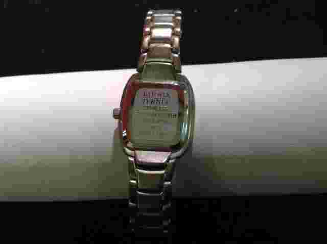 Terner Silver Tone Square Face Clast Band Wrist Watch 5.5 inches Long