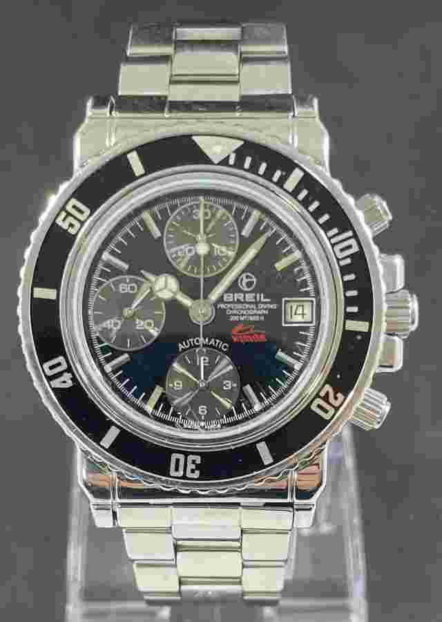BREIL MANTA  Automatic Chronograph Professional Diver mens watch 200m.ref.T2005B