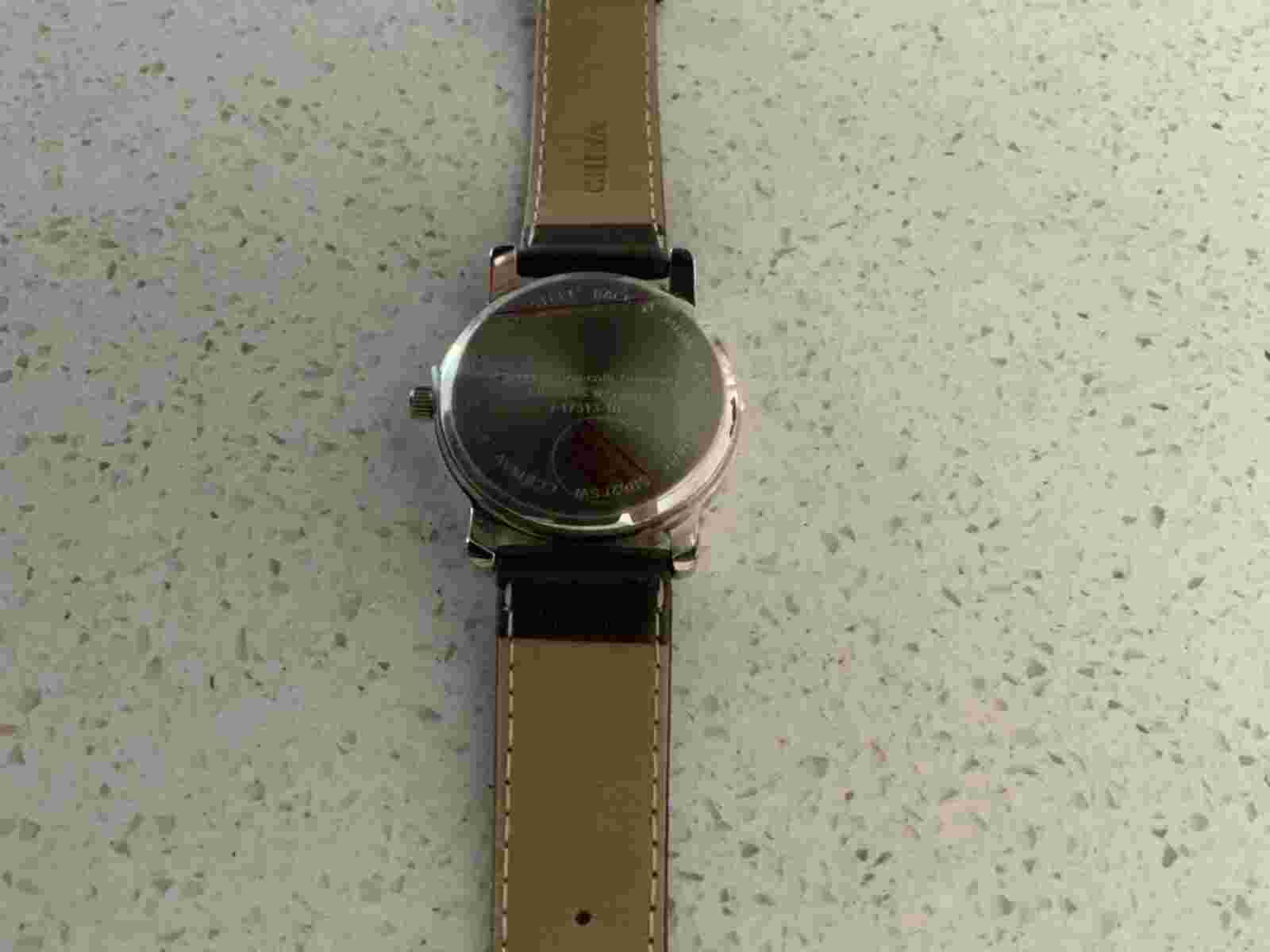 Coca Cola 2002 Watch with  Leather Band W/Coca Cola Logo  - Needs battery