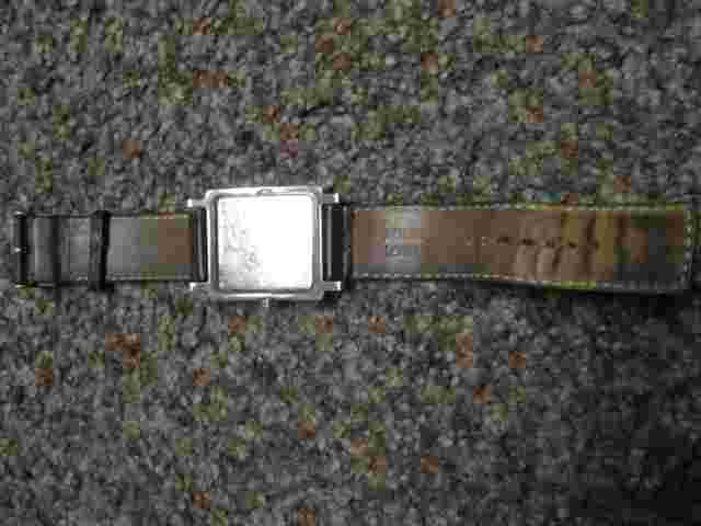 Kenneth Cole Stainless Steel Black Leather Watch - KC1235