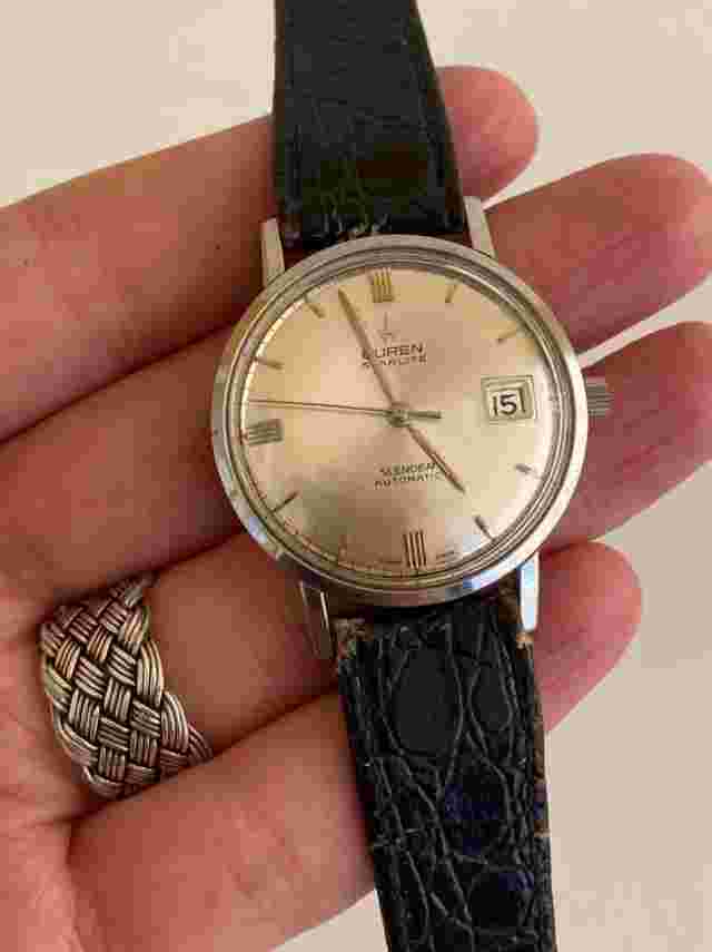 Buren Starlite Slender Vintage Automatic Wristwatch 37mm