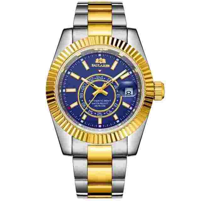 Paulareis Luxury Automatic Watch Men's Stainless Steel Waterproof Diver Luminous