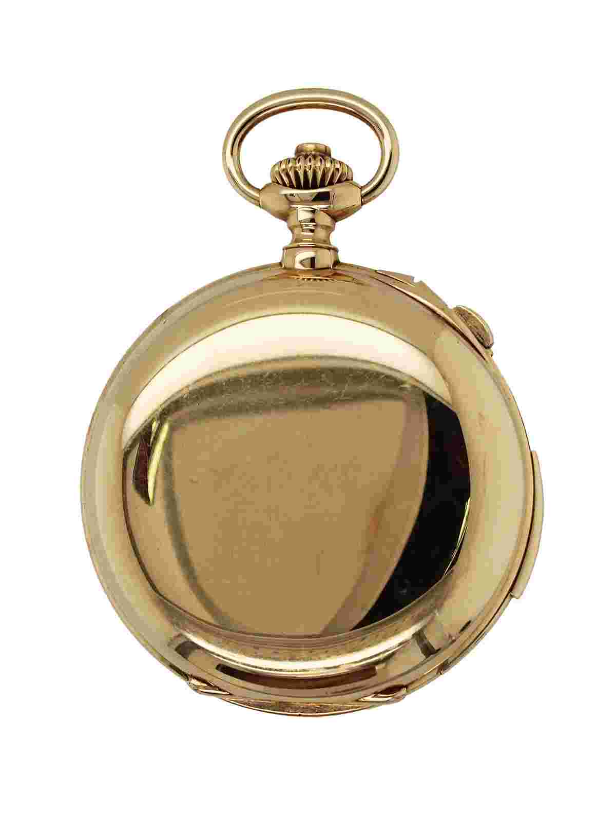 Tiffany & Co. 5 Minute Repeating Split-second Chronograph 18k YG Pocket Watch