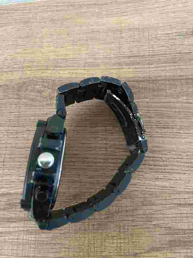 Forever 21 Watch. Black Band And Dial Hip Hop Watch New Battery Works Great Look