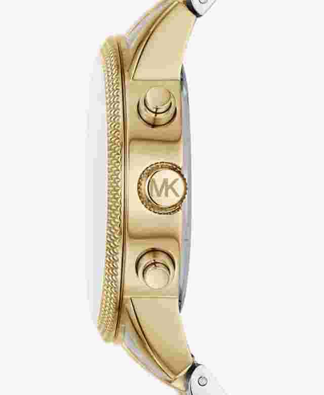 Michael Kors Oversized Two - Tone watch | Authentic 43mm Case | Men Watch