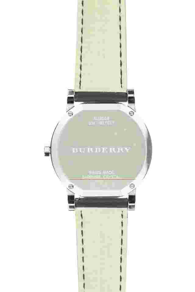 Burberry Mens 'City' Black Dial Leather Strap Watch 05988
