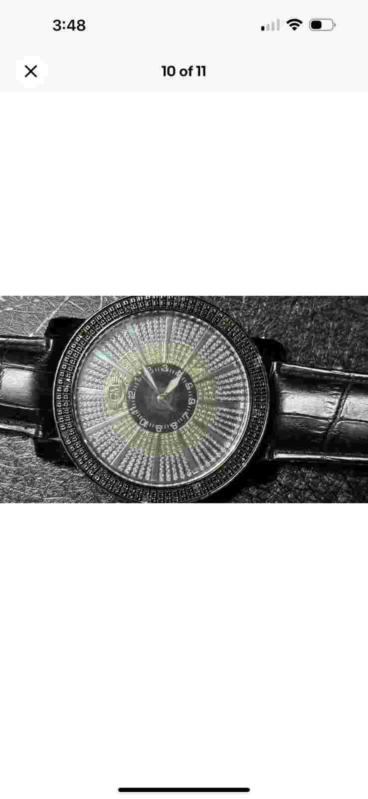 Grand Master GENUINE Diamond Collector Watch  Needs New Band