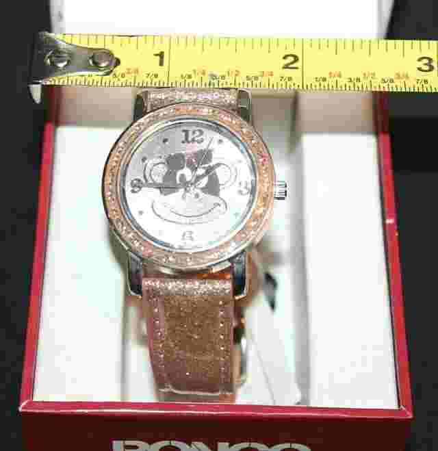 BONGO Ladies' Round Sparkling Glittery Monkey Face Watch