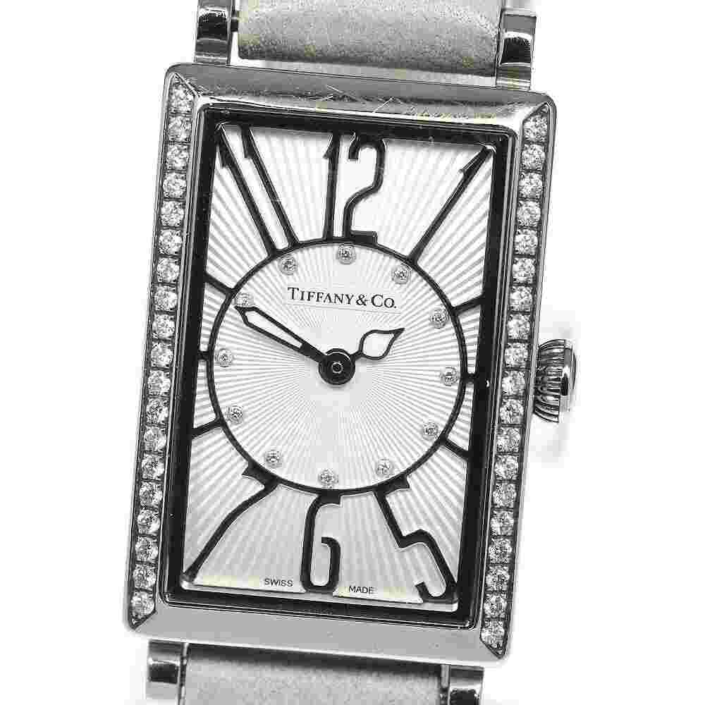 Tiffany Co. Z3000.10.10E21C68A Gallery Side Diamond 12P Quartz Women s 7813