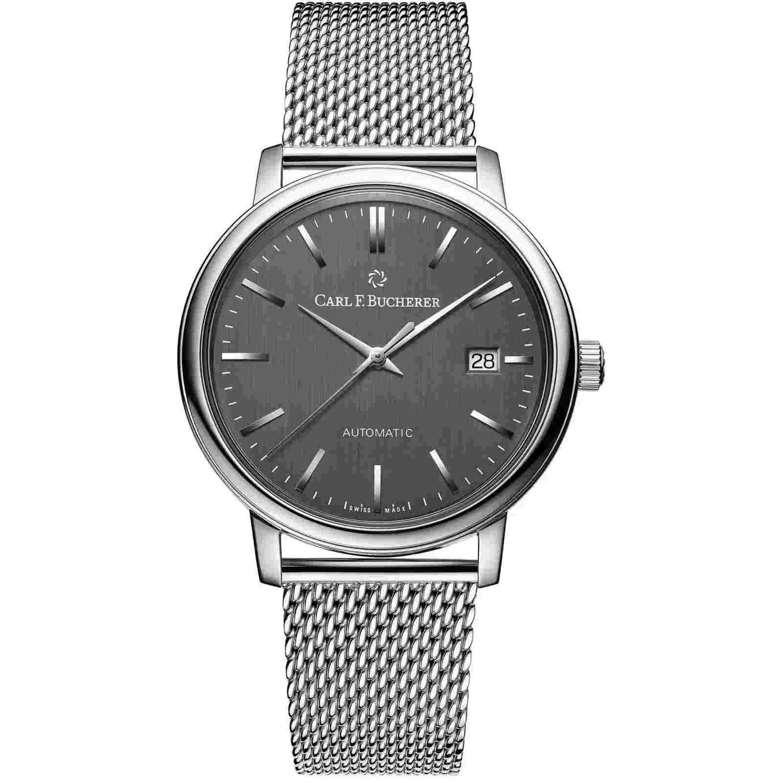 Carl Bucherer Unisex Watch Adamavi Grey Dial Silver Bracelet 00.10314.08.33.21